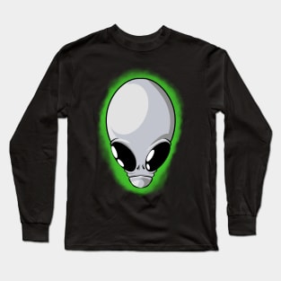 Alien Grey Long Sleeve T-Shirt